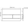 Кнопка смыва WASSERKRAFT WM04